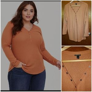 Torrid Waffle Knit Henley